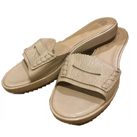 Geox Patrick Cox design cream patent leather sandals size 9 - Picture 8 of 11